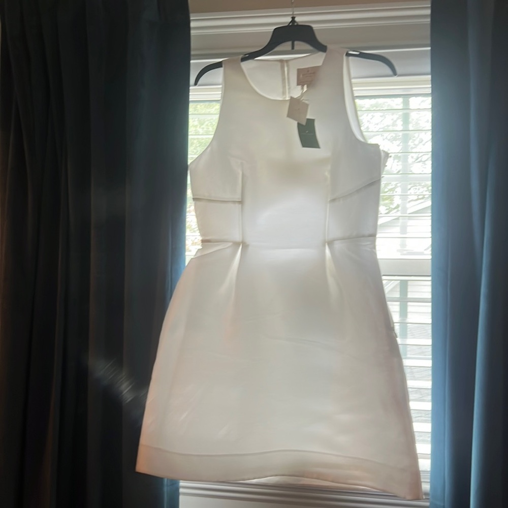 Kate spade, white, cocktail dress, size 10.